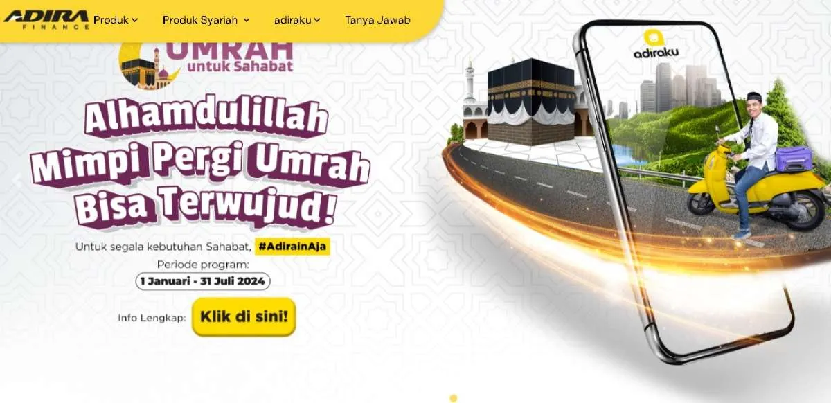 Selain Angsuran, Ini Cara Dapat Banyak Kupon Undian Umrah Untuk Sahabat Adira Finance