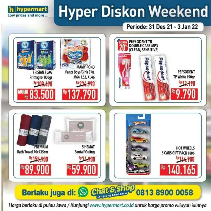 Promo Hypermart Hyper Diskon Weekend Periode 31 Desember 2021-3 Januari 2022