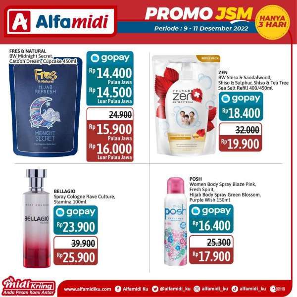 Katalog Promo JSM Alfamidi Hanya 3 Hari Periode 9-11 Desember 2022