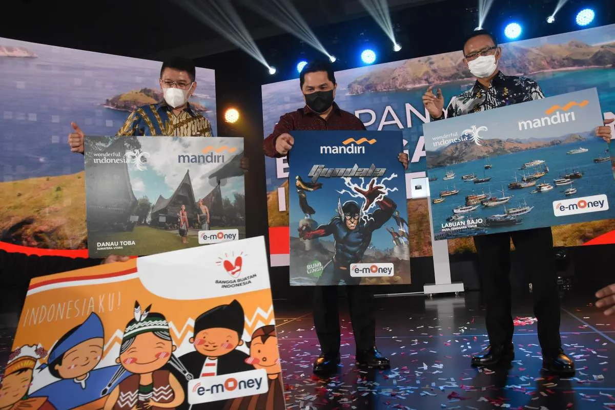 Bank Mandiri (BMRI) dan Digital Mediatama (DMMX) luncurkan e-money jagoan Bumilangit 