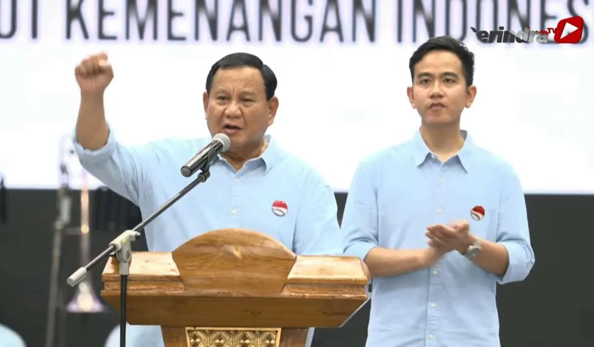 Di Indonesia Arena, Pendukung Prabowo Subianto-Gibran Rakabuming Berseru Paten