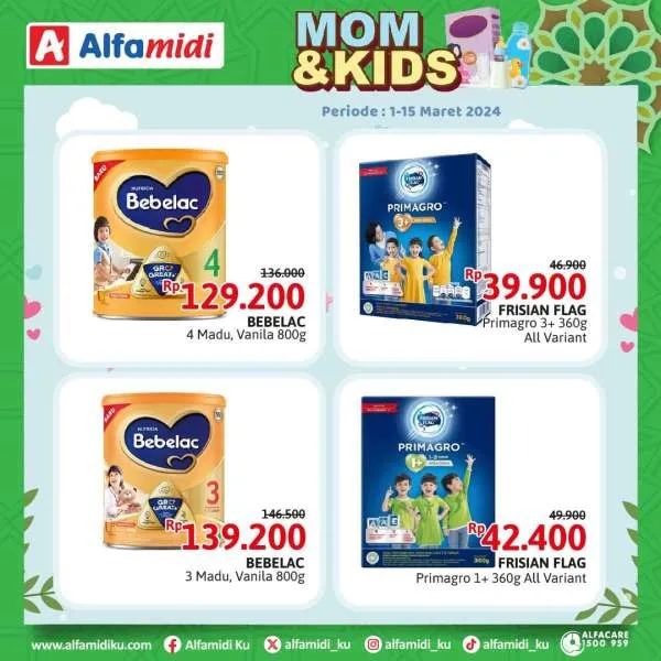 Promo Alfamidi Mom & Kids Periode 1-15 Maret 2024