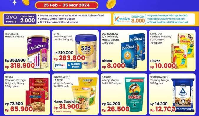 Promo Gajian Indomaret 25 Februari-5 Maret 2024, Susu Anak Diskon hingga Rp 10.000