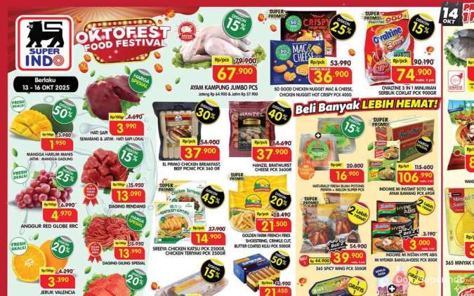 Promo Weekday Superindo & Hypermart 13-16 Oktober, Mangga-Telur Diskon hingga 50%