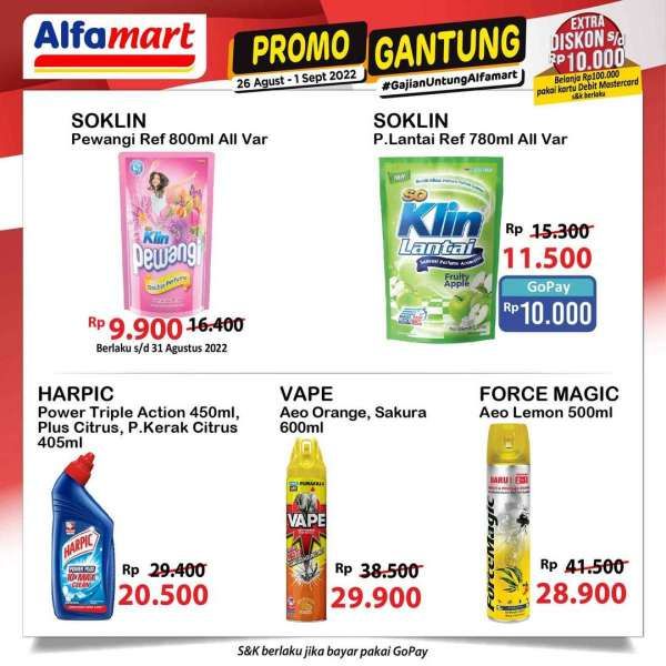 Promo Alfamart Gantung Mulai 26 Agustus-1 September 2022