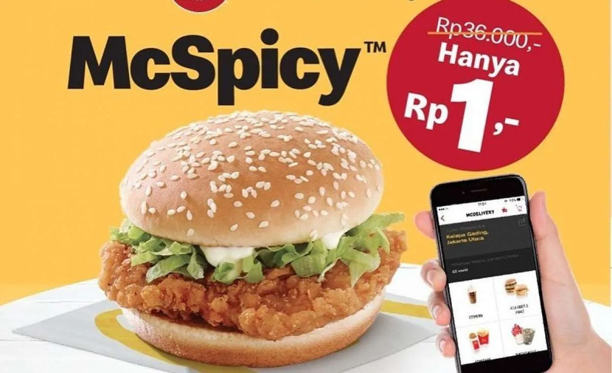 McSpicy hanya Rp 1 dan paket hemat banget Rp 22.000-an, cek Promo McD September 2021