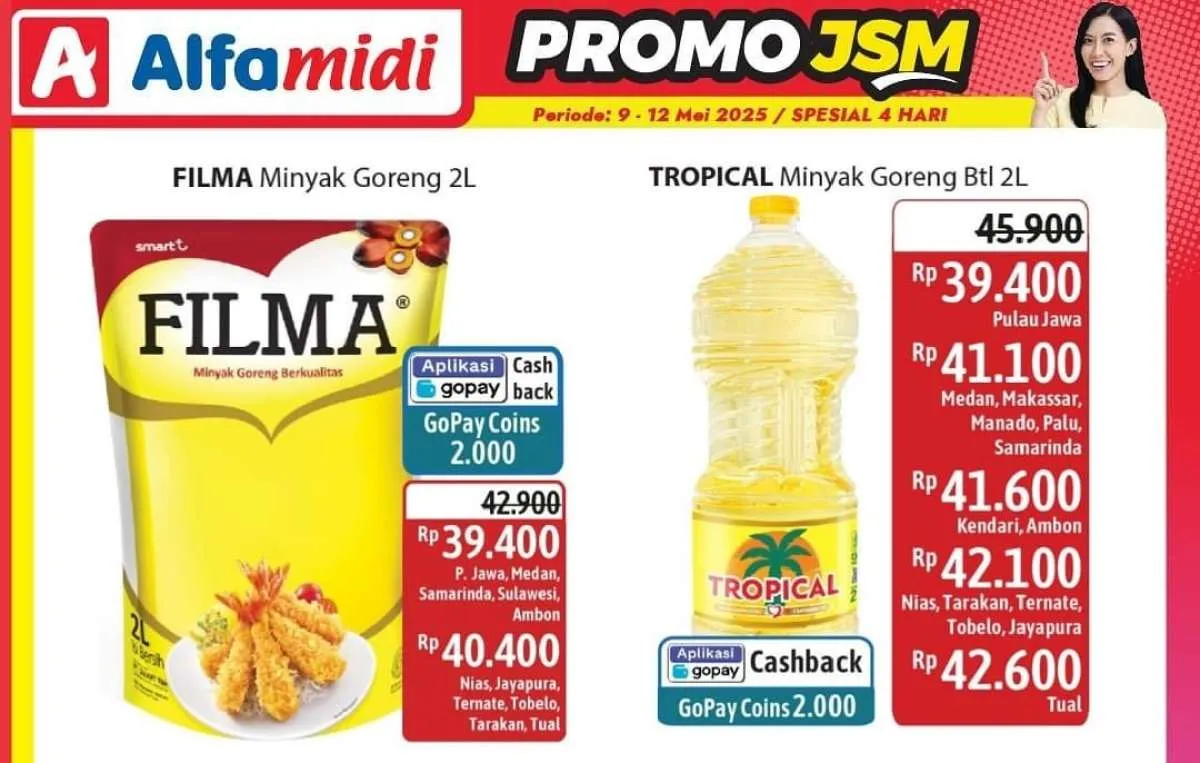 Katalog Promo JSM Alfamidi Hanya 4 Hari Periode 9-12 Mei 2025, Cek di Sini!