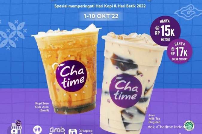 Promo Chatime Taste of Indonesia, Bayar Rp 15.000 Dapat 2 Cup Chatime