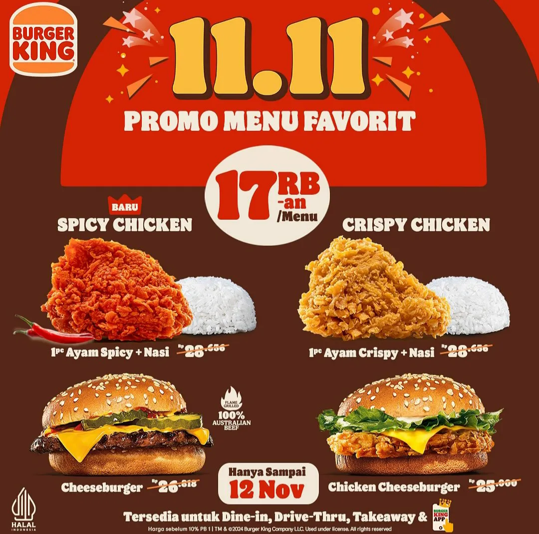 Promo 11.11 Burger King