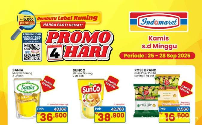 Promo Indomaret Weekend Akhir September 2025, Gula & Telur Harga Spesial