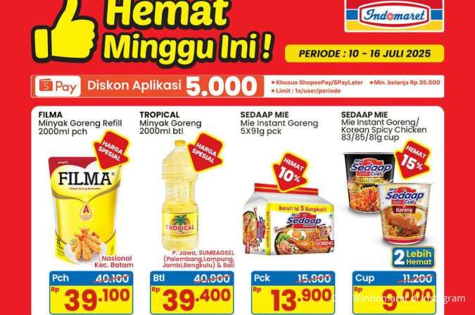 Promo Minyak Goreng di Indomaret Berakhir Besok, Ada Beli 2 Lebih Hemat di Superindo
