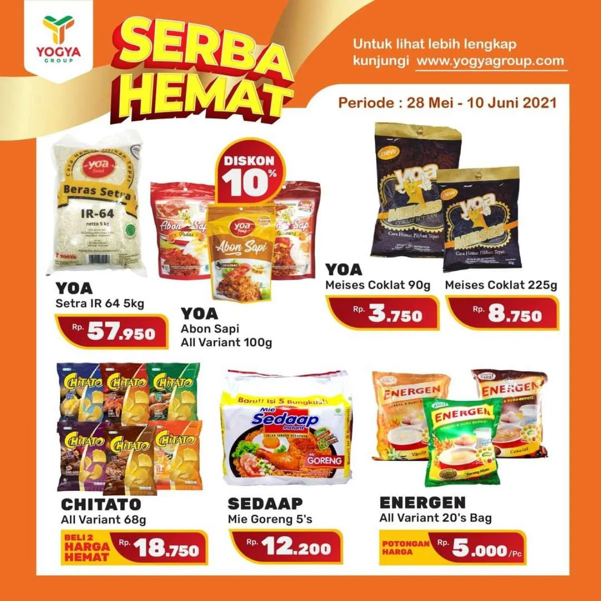 Paling baru! Promo Yogya Supermarket hari ini 1 Juni 2021, Serba Hemat