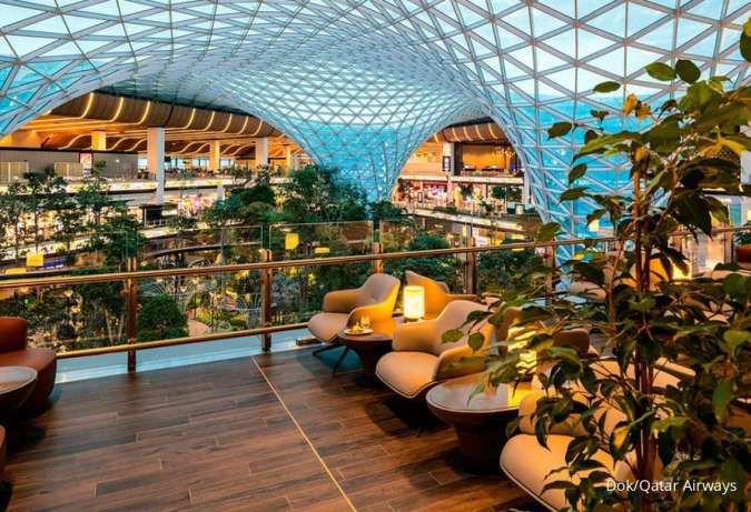 Qatar Airways Sambut Penumpang di Al Mourjan Business Lounge yang Baru, The Garden