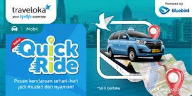 Promo QuickRide di Traveloka, Gunakan Kupon Diskon Ini hingga Periode 28 Februari