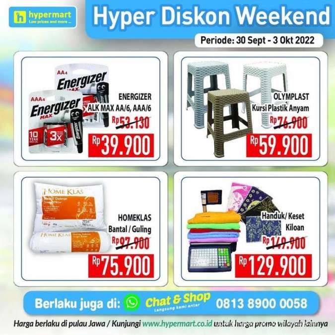 Promo JSM Hypermart 30 September-3 Oktober 2022 untuk Hyper Diskon Weekend