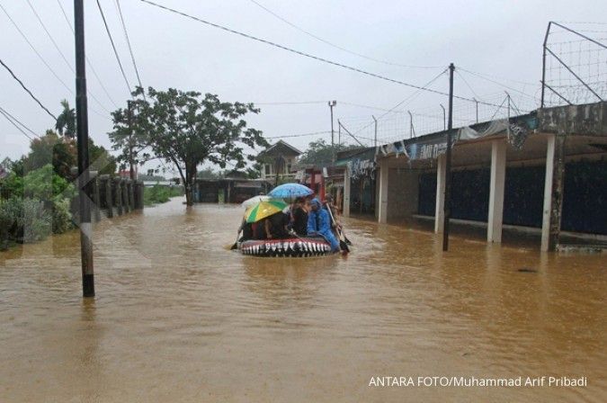 Sembilan kecamatan di Padang terendam banjir