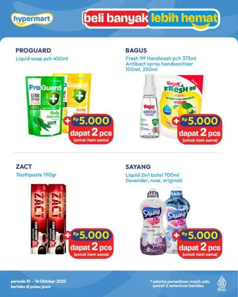 Promo Hypermart Beli Banyak Lebih Hemat Periode 10-16 Oktober 2025