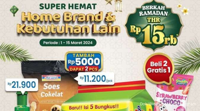 Promo Indomaret Super Hemat Beli 2 Gratis 1 dan Beli 2 Lebih Hemat Jelang Ramadhan