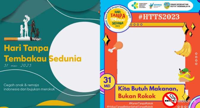 50 Twibbon Hari Tanpa Tembakau Sedunia 2023, Ayo Cegah Orang Terdekat dari Rokok