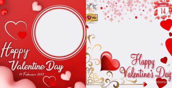 35 Twibbon Hari Valentine 14 Februari 2024 Desain Keren untuk Diunggah di Sosmed!