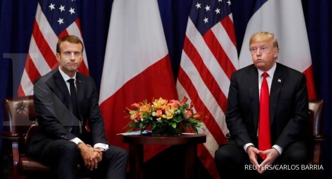 Presiden Perancis Emmanuel Macron tolak nasionalisme ala Donald Trump