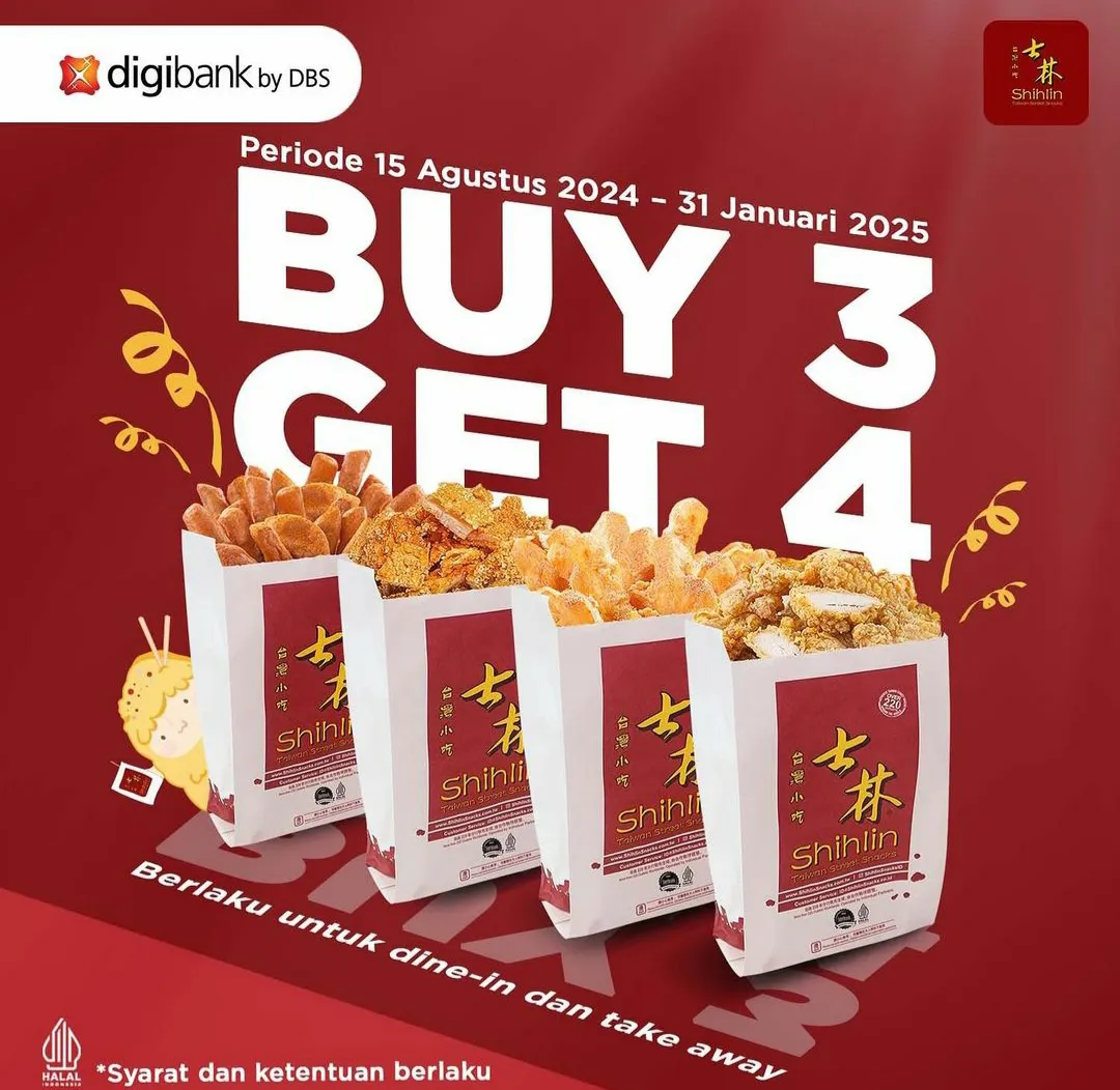 Promo Shihlin Buy 3 Get 4