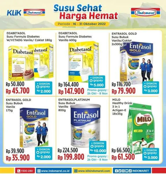 Promo Indomaret Susu Sehat Harga Hemat Periode 16-31 Oktober 2022