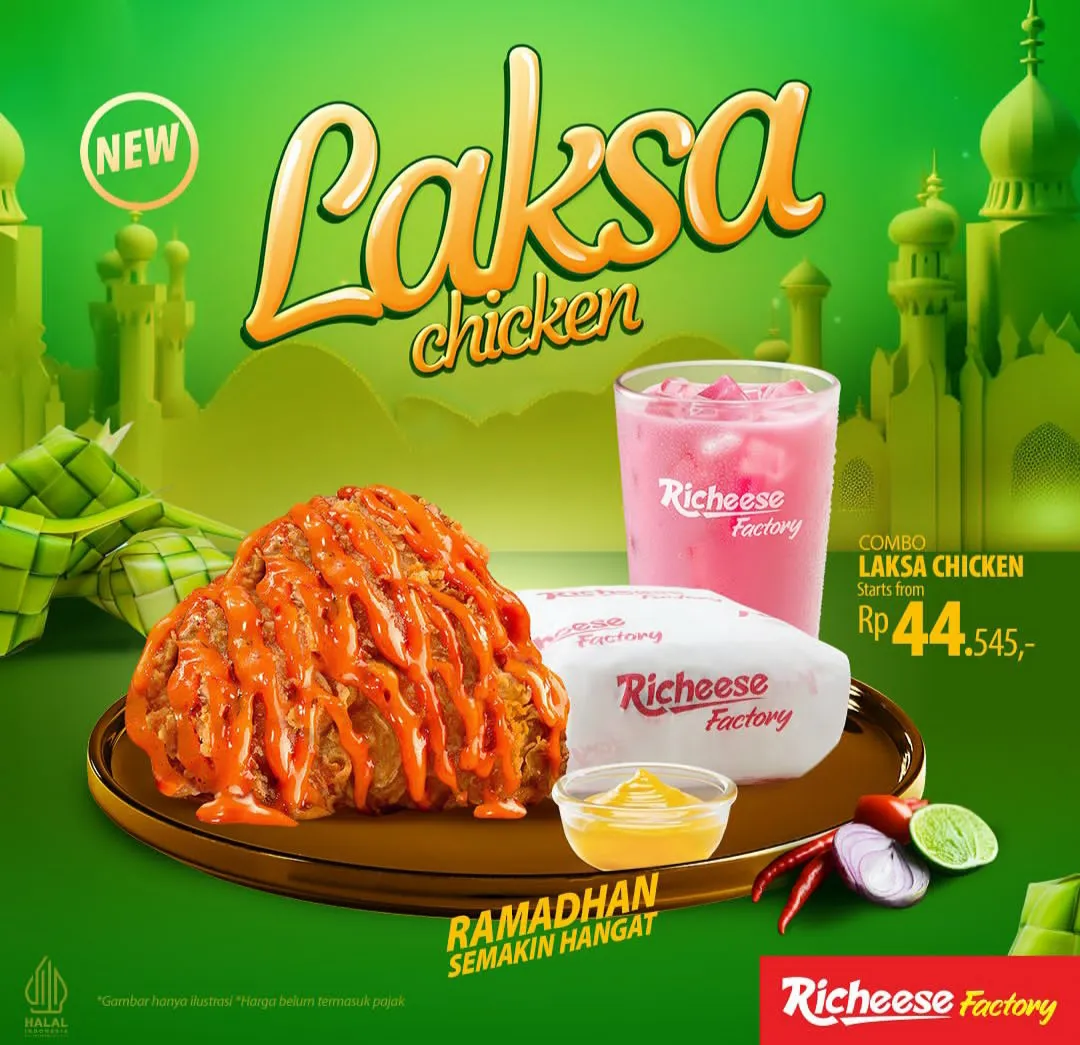 promo richeese factory edisi ramadan 2024: Laksa chicken