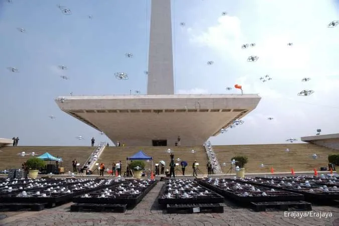 Inovasi Marketing di Udara, AIM Meyakini Potensi Besar dari Pertunjukan Drone 