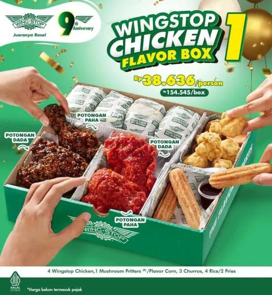 Promo Wingstop Chicken Flavor Box