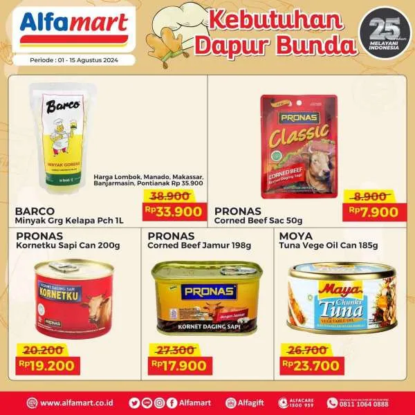 Promo Alfamart Kebutuhan Dapur Periode 1-15 Agustus 2024