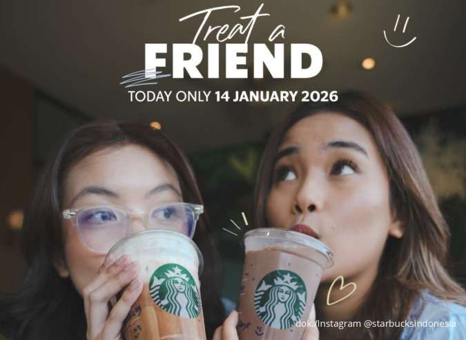 Diskon Starbucks Terbatas: Promo 2 Minuman Grande Hemat 55% Pakai BCA Hari Ini Saja