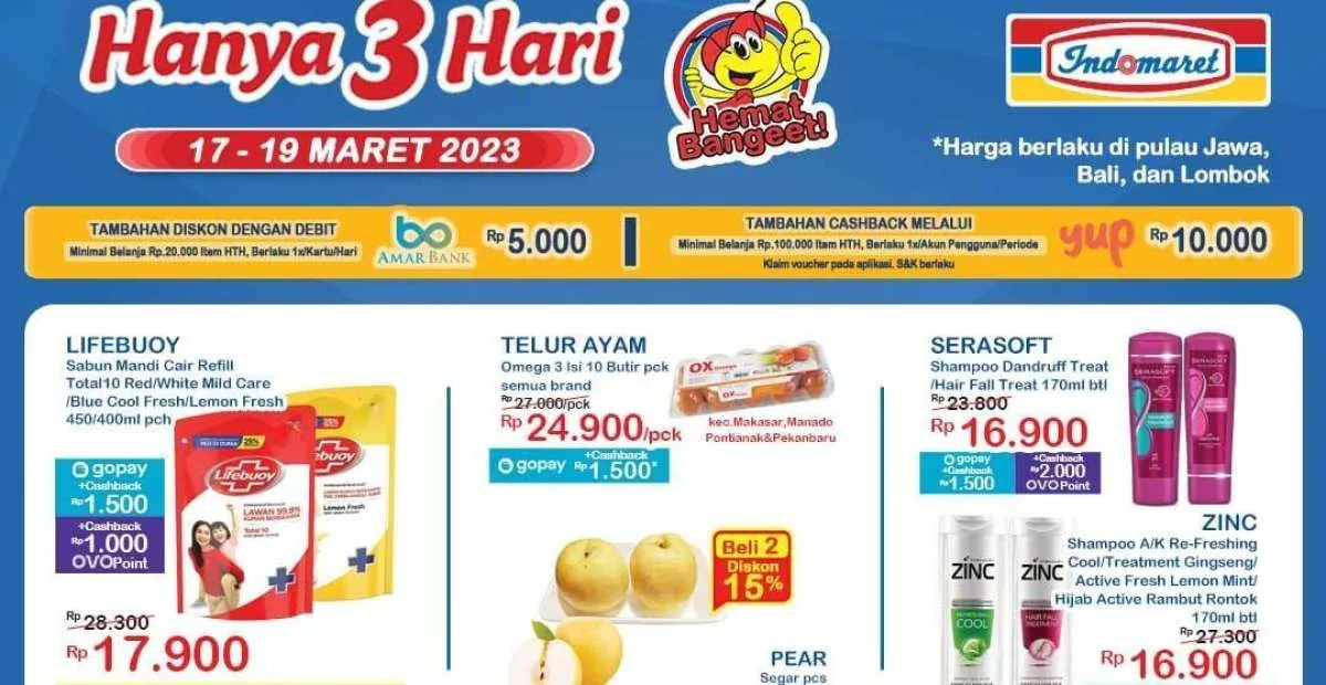 Katalog Promo JSM Indomaret Terbaru 18 Maret 2023, Potongan Harga di Akhir Pekan
