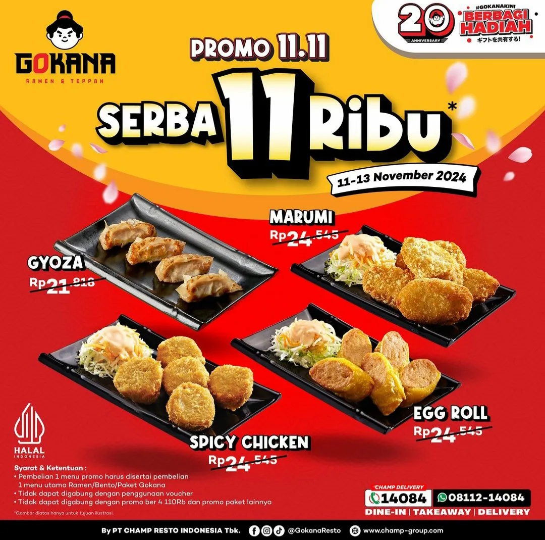Promo 11.11 Gokana