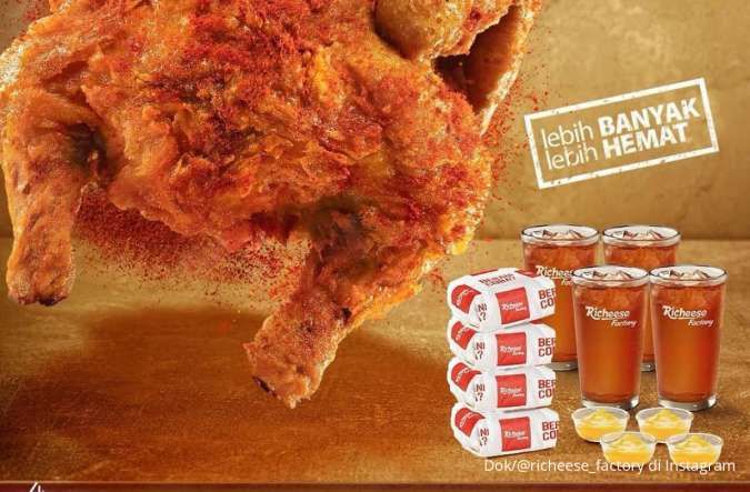 Promo Richeese Factory Flying Chicken, Nikmati Makan Berempat Harga Lebih Murah