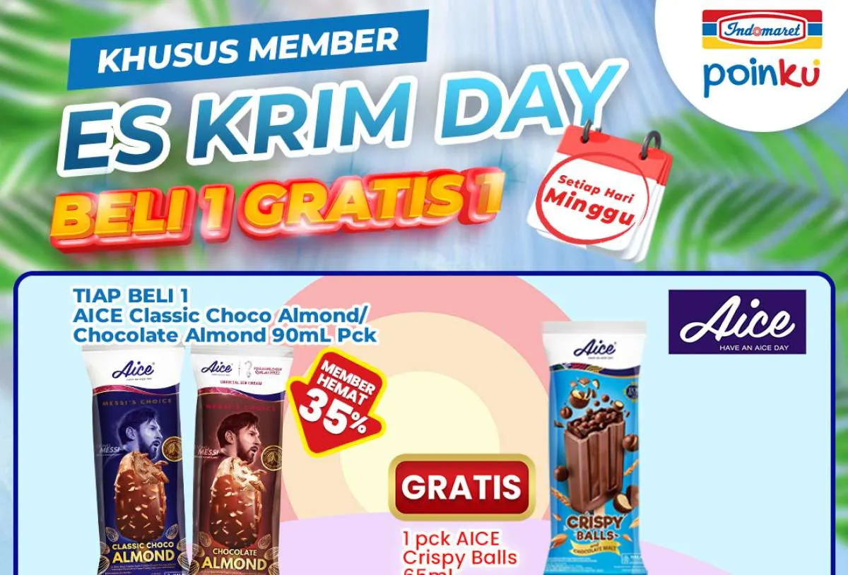Promo Es Krim di Indomaret Minggu 22 Juni 2025, Beli 1 Gratis 1 Hanya Hari Ini