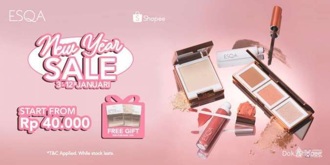 Promo ESQA New Year Sale, Aneka Make Up Diskon 60% dan Harga Mulai Rp 40.000