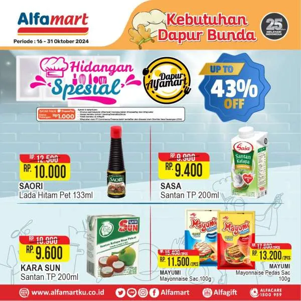 Promo Alfamart Kebutuhan Dapur Periode 16-31 Oktober 2024