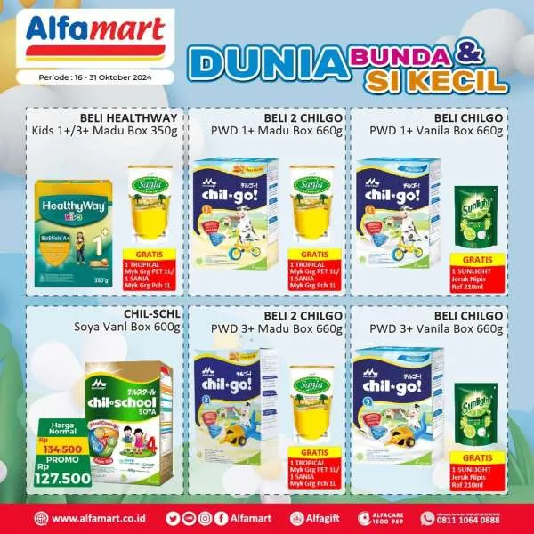 Promo Alfamart Dunia Bunda & Si Kecil Periode 16-31 Oktober 2024