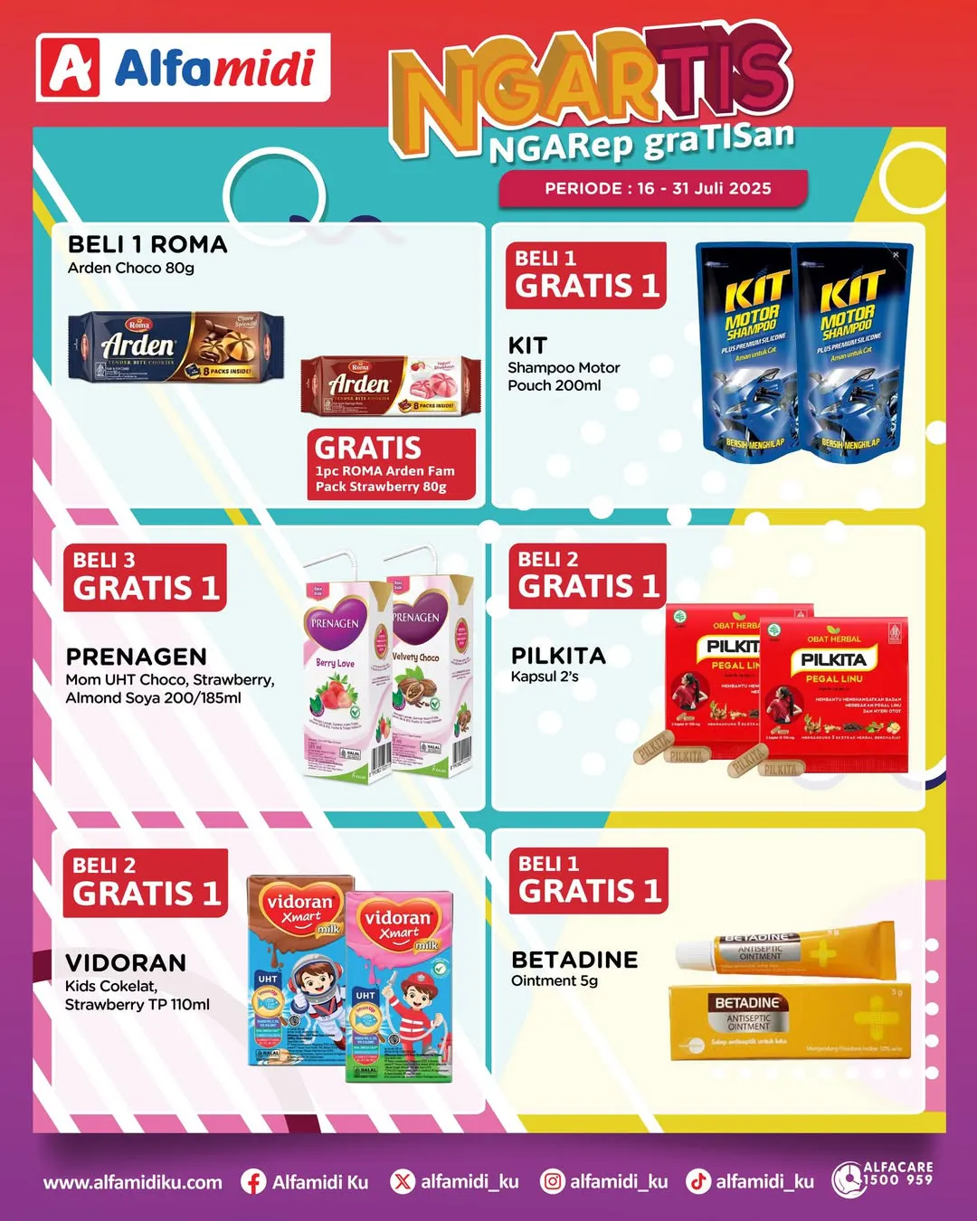 Promo Alfamidi Ngartis (Ngarep Gratisan) Periode 16-31 Juli 2025