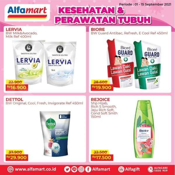 Promo Alfamart Edisi Body Care Keluarga, Harga Hemat Hingga 15 September 2021