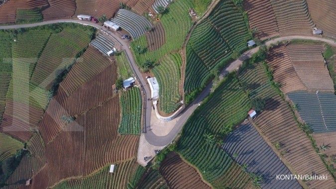 Lembah Panyaweuyan, Kabupaten Majalengka, Jawa Barat.