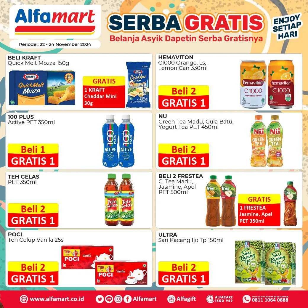 Promo Alfamart Serba Gratis Periode 22-24 November 2024