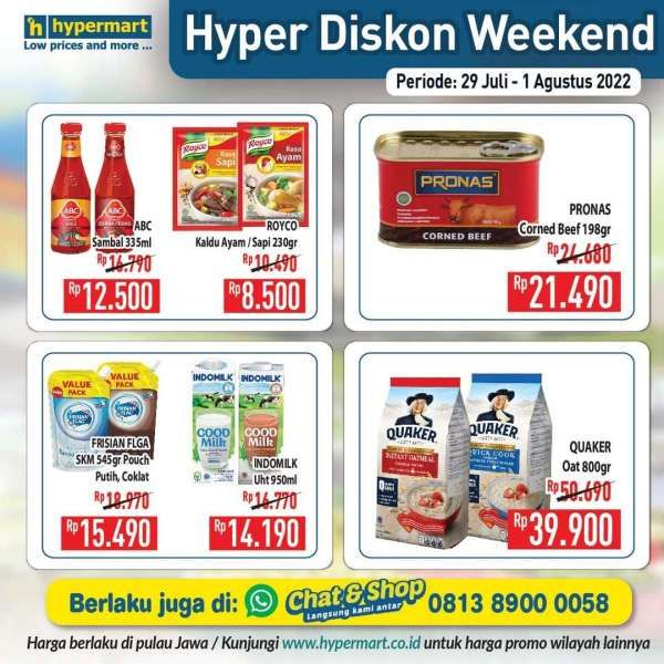 Promo JSM Hypermart Hyper Diskon Weekend Terbaru 29 Juli-1 Agustus 2022