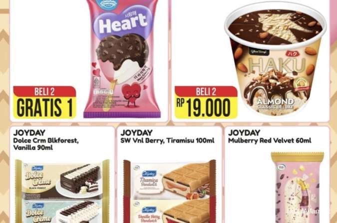 Promo Es Krim Alfamart Periode 1-15 Februari 2026, Campina-Joyday Beli 2 Gratis 1