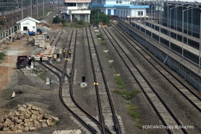 Realisasi jalur kereta api dari tahun 2015 - 2019 terhambat
