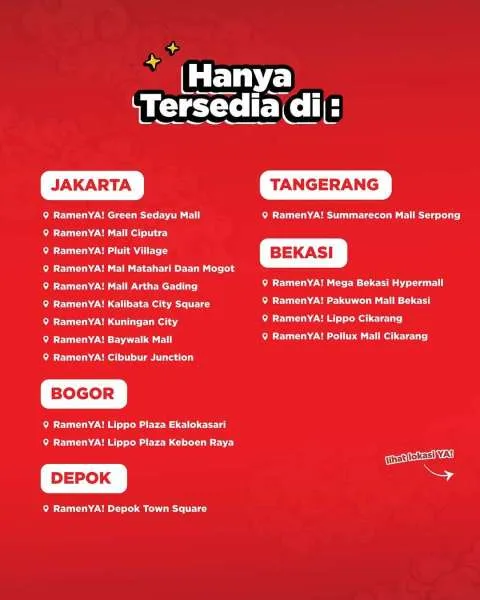 Lokasi Promo RamenYa! Via Gojek Hemat