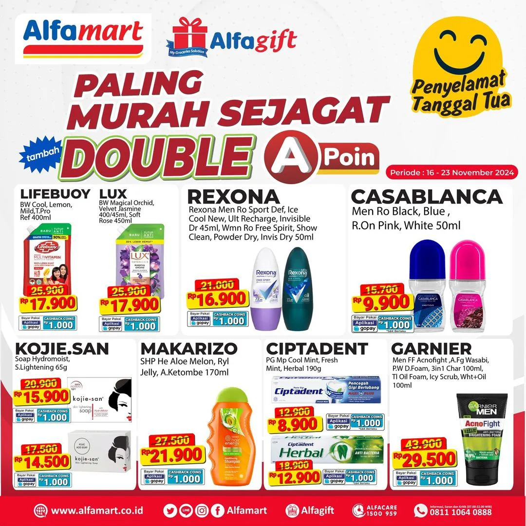 Promo Alfamart Paling Murah Sejagat Periode 16-23 November 2024