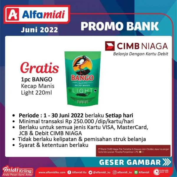 Promo Bank Alfamidi Periode Juni 2022