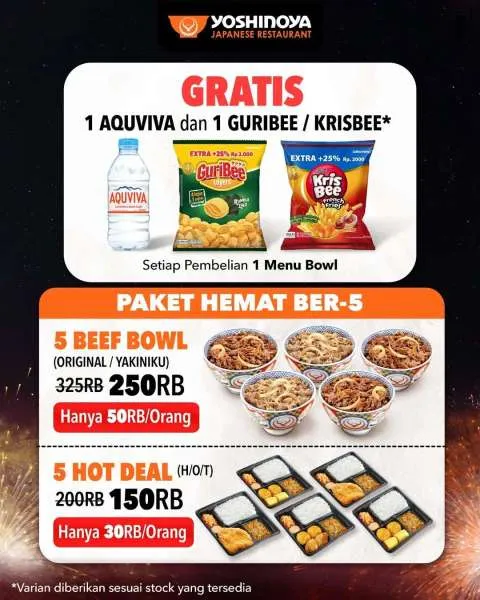 Promo Yoshinoya Jakarta Fair Paket Hemat